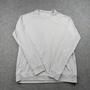 Cozy Earth Sweatshirt Mens Medium Gray Bamboo Viscose Pullover Crewneck Knit